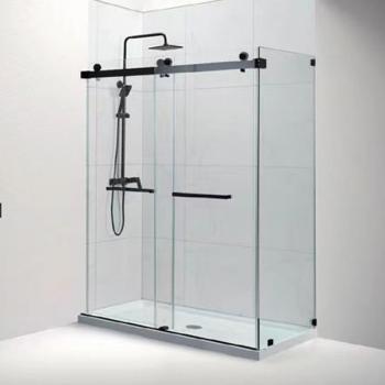 Patterned Shower Enclosure Bathrooms
