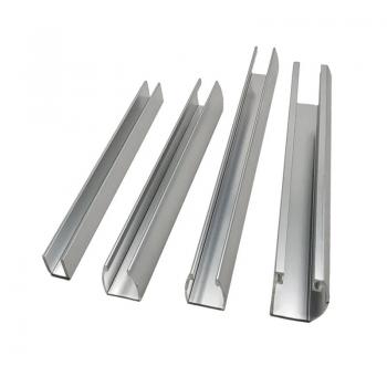 Shower Room Glass Door Frame U Channel Aluminum Profile